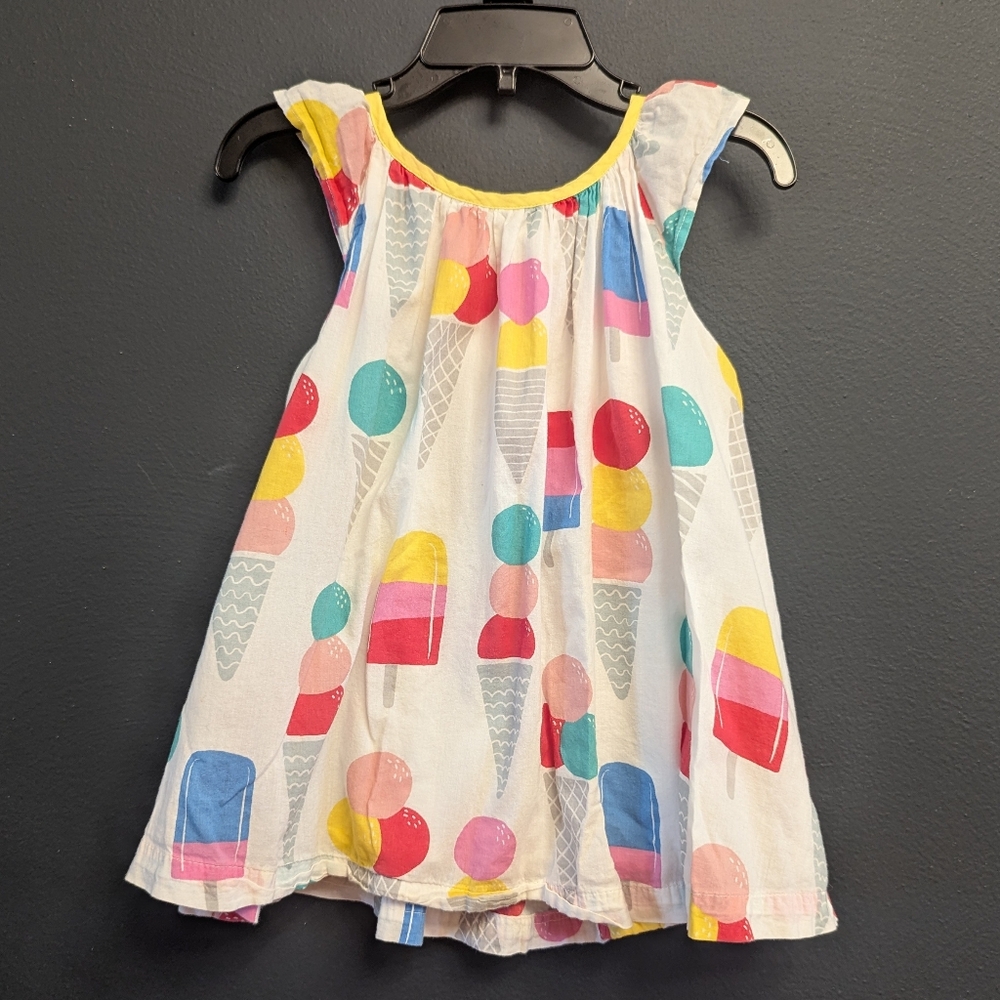 Mini Boden Colorful Ice Cream Print Dress 2-3y